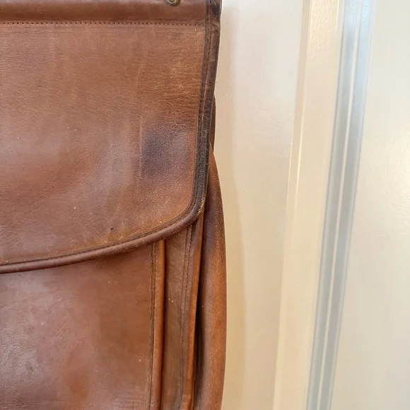 Vintage95 Coach Beekman British BrownLeather Briefcase/Messenger/Laptop Bag 5266